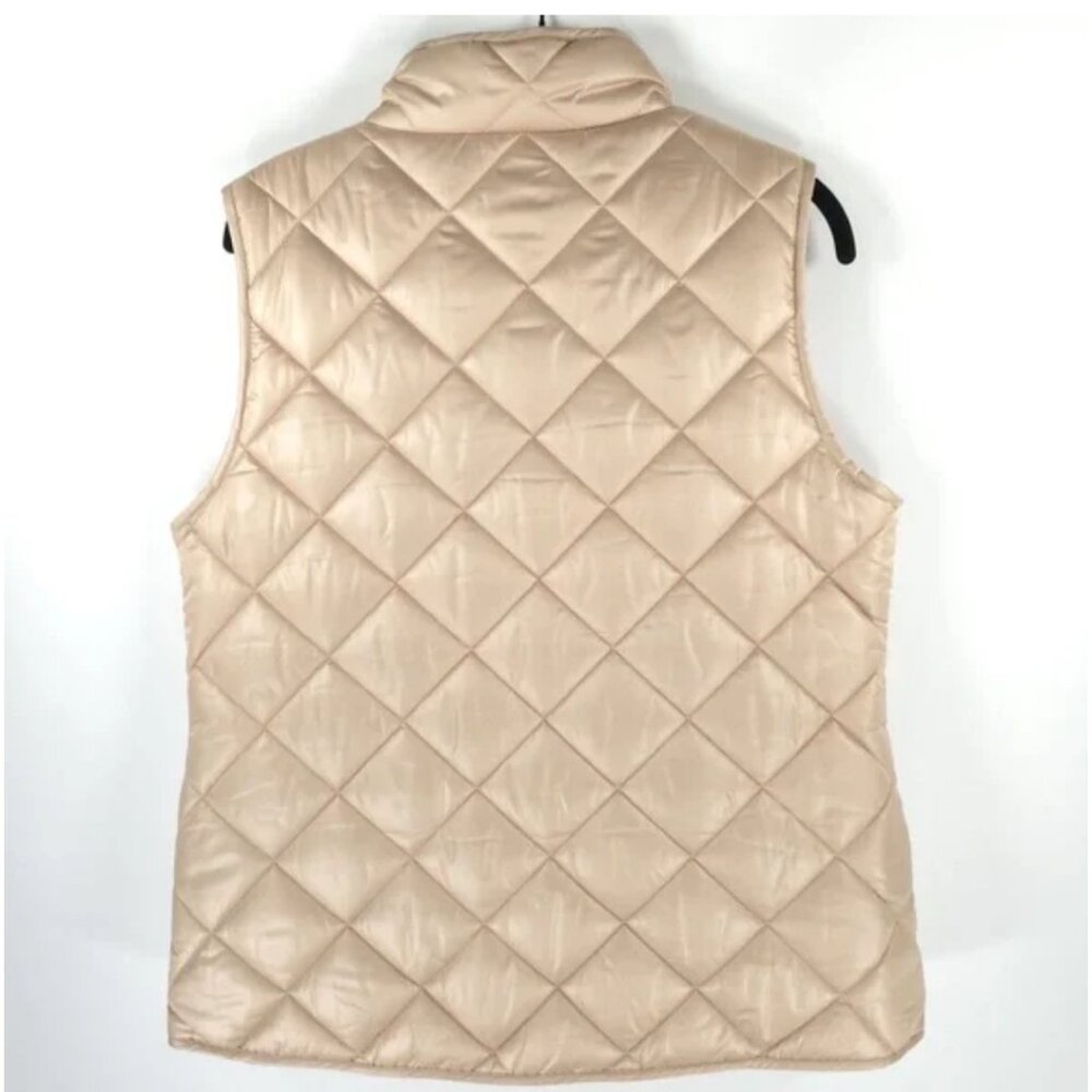 NWT KATE SPADE Full Zip Quilted Toasted Peanut VEST KSVK23768L-MA Size S,L, XL,M - Picture 3 of 9